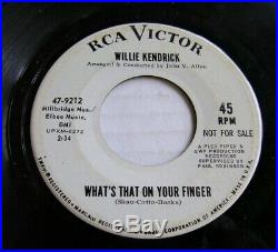 Rare Northern Soul 45 Willie Kendrick Change Your Ways RCA Victor 1967 WLP
