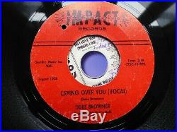 Rare Original Northern Soul Wigan Detroit 7 Record Crying Over You Duke Browner
