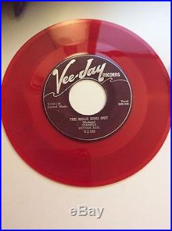 Rare Red Wax SPANIELS on VeeJay The Bells Ring Out VG++