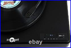 Retro Musique Bluetooth Table Top Turntable Vinyl Record Player + 2x20W Speakers