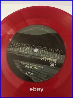 Ringo Starr LTD Amoeba 7' RED Vinyl Only 500 February Sky. Beatles SEALED! Mint