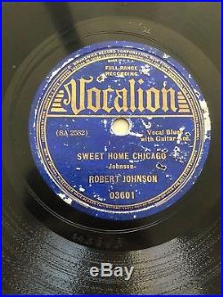 Robert Johnson 78, Vocalion 03601Sweet Home Chicago, E-/E-V+ Blues