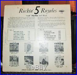 Rockin 5 Royales vinyl lp Apollo Records lp488 very rare, excellent condition