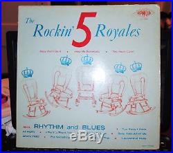 Rockin 5 Royales vinyl lp Apollo Records lp488 very rare, near mint condition
