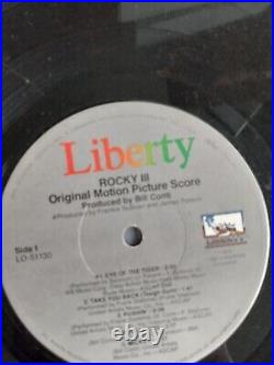 Rocky 3 Hulk Hogan Autographed Vinyl LP JSA