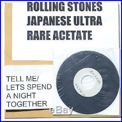 Rolling Stones Tell Me/ Lets Spend the Night Together RARE JAPANESE ACETATE
