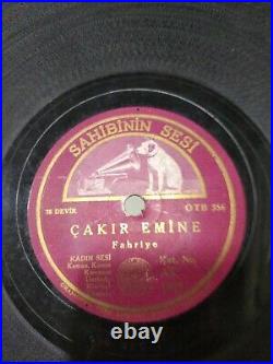 SAHIBININ SESI ethnic folk RARE 78 RPM 10 TURKEY turkish NINE RECORDS VG+