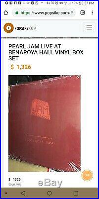 SEALED MINT Pearl Jam Oct 22 2003 Red Album LIVE AT BENAROYA HALL