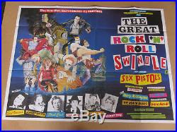 SEX PISTOLS The Great Rock'N' Roll Swindle ORIGINAL A1 / B1 UK LP & RARE POSTER