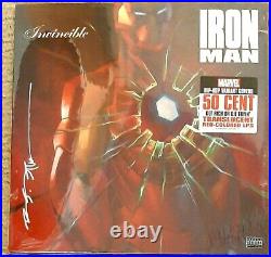 SIGNED Get Rich Or Die Tryin Vinyl 12 Brian Stelfreeze Iron Man Eminem 50 Cent