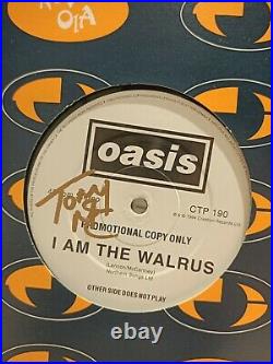 SIGNEDOasis I Am The Walrus 12 Vinyl PROMO Gallagher Grail Liam Noel