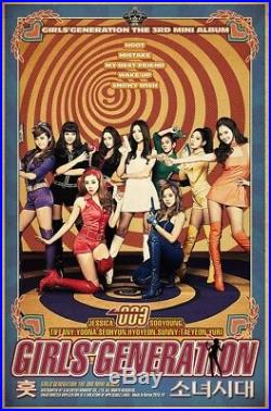 SNSD GIRLS' GENERATION HOOT 3rd Mini Album CD+Photo Book+Card+Sticker SEALED