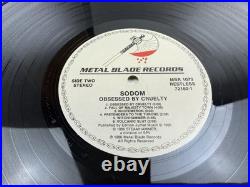 SODOM Obsessed By Cruelty'86 RARE US 1st press LP Metal Blade Records Read