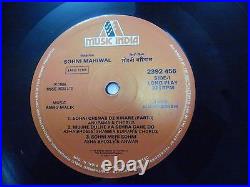 SOHNI MAHIWAL ANNU MALIK 1984 RARE LP RECORD orig BOLLYWOOD VINYL india EX