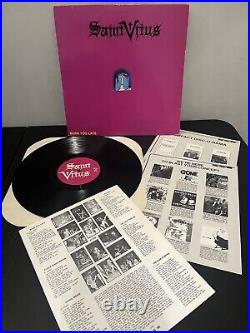 Saint Vitus Born Too Late ORIGINAL 1986 with ALL Inserts! SST Record Vinyl