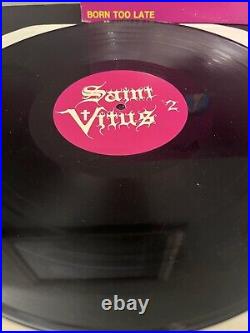 Saint Vitus Born Too Late ORIGINAL 1986 with ALL Inserts! SST Record Vinyl