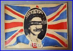 Sex Pistols God Save The Queen Mega Rare UK ORIGINAL 1977 store Promo Poster