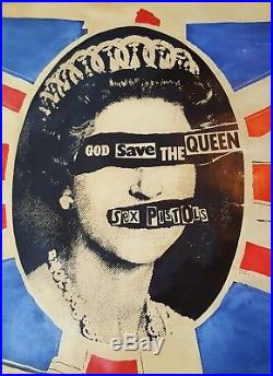 Sex Pistols God Save The Queen Mega Rare UK ORIGINAL 1977 store Promo Poster
