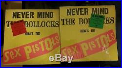 Sex Pistols. Never mind the Bollocks. 1977 Spots Editions. Red-Green Stickers