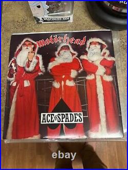 Signed Motorhead Ace Of Spades Christmas Edition 45 RPM 12 Single Lp Vinyl Albu