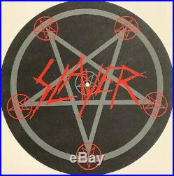 Slayer World Painted Blood Signed Test Pressing LP and Slipmat Hanneman