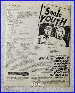 Sonic Youth Confusion Is Sex Vinyl Lp First Pressing VG+ 1983 Punk