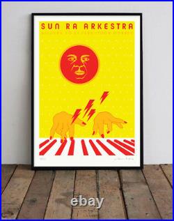 Sun Ra Arkestra A1 Screen Print by Niklaus Troxler Hand signed & numbered Poster