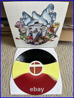 Super Smash Brothers Vinyl LP OST Soundtrack Pikachu Yellow Red Black Stripe