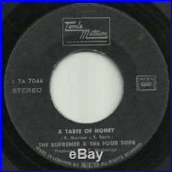 Supremes & Four Tops RARE Lebanese 45 Taste Of Honey LSN'70 Northern Soul R&B
