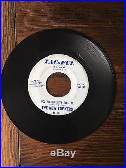 Sweet Soul Monster 45 The New Yorkers Tac-Ful Rare Non Football Label VG+ Orig
