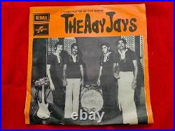 THE AAY JAYS 70s Pakistani Psych garage Breaks Pokora EP PS RARE 7 45 EX