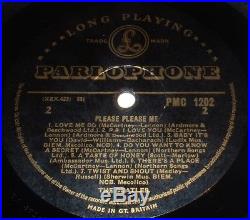 THE BEATLES Please Please Me LP 1963 BLACK & GOLD MONO 1st Press! DICK JAMES