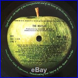 THE BEATLES UK MONO White Album ULTRA LOW NUMBER #0001043 Near Mint 1st PRESSING