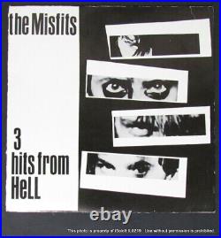 THE MISFITS 3 HITS FROM HELL 45 RMP WHITE Vinyl Record Danzig Samhain PL1013