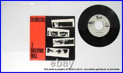THE MISFITS 3 HITS FROM HELL 45 RPM Black Vinyl Record PL1013 Danzig