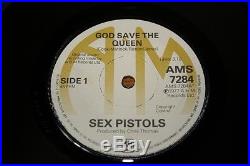 The Original Sex Pistols A&m God Save The Queen Near Mint 7 Single The One