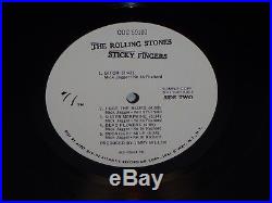 THE ROLLING STONES Sticky Fingers WHITE LABEL PROMO MONO RARE DJ 1971 COC 59100