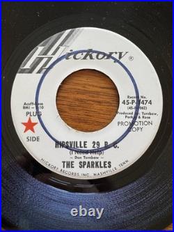 THE SPARKLES Hipsville 29 B. C. I Want To Be Free HICKORY GARAGE PROMO 45 RARE NM