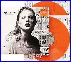 Taylor Swift Reputation Exclusive Limited FYE Orange Translucent 2x Vinyl LP