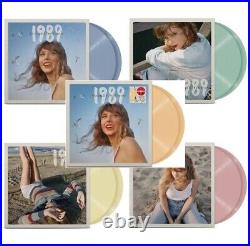 Taylor swift 1989 taylors version all 5 colored lp's new sealed