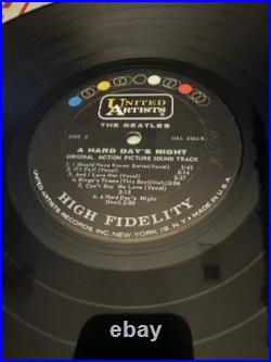 The Beatles A Hard Day's Night Vinyl LP 1964 United Artists UAL-6633B Original