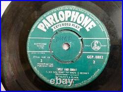 The Beatles Gep 8882 Twist & Shout Rare Single 7 45 RPM India Indian Vg+