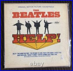 The Beatles'Help!' Album with Red and Yellow Accents