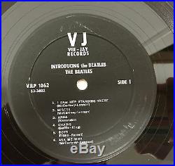 The Beatles Introducing LP VG+ 1964 Mono Vee Jay VJ VJLP 1062 Black Lbl Comma