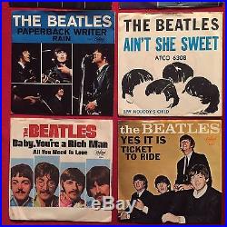 The Beatles Lot of 12 7 Vinyl Single 45 45s