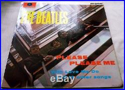 The Beatles, PLEASE PLEASE ME 1963 UK 1st PRESSING BLACK & GOLD MONO LP