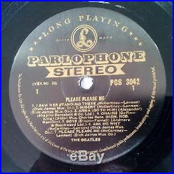 The Beatles PLEASE PLEASE ME Stereo LP 1st UK Pressing EX / EX
