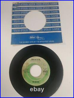 The Beatles Please Please Me / From Me To You 45 Capitol 6063 Starline With Sleeve