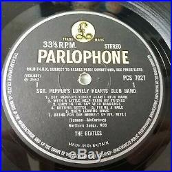 The Beatles Sgt Pepper's Lonely Hearts Vinyl LP UK 1st Stereo Press + Insert