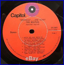 The Beatles Yesterday And Today LP VG+ RARE 1971 Red Label & Purple Target USA